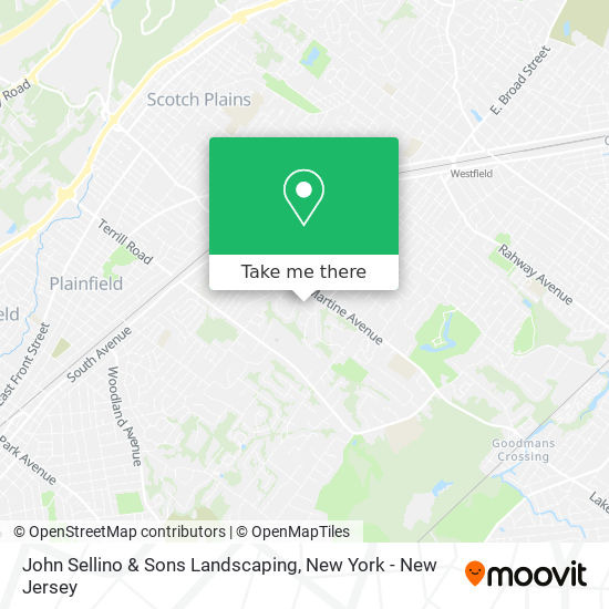 John Sellino & Sons Landscaping map