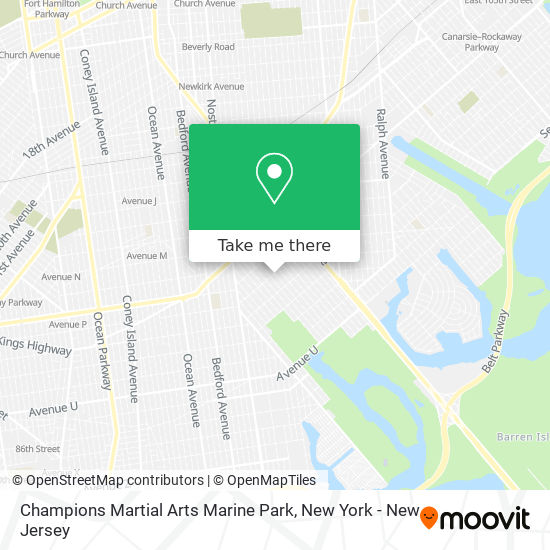 Mapa de Champions Martial Arts Marine Park
