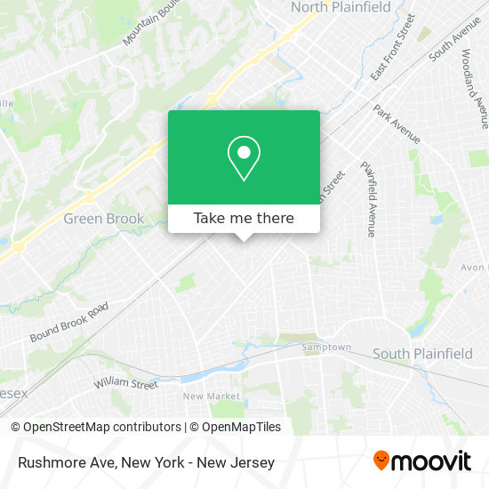 Rushmore Ave map