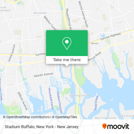 Stadium Buffalo map