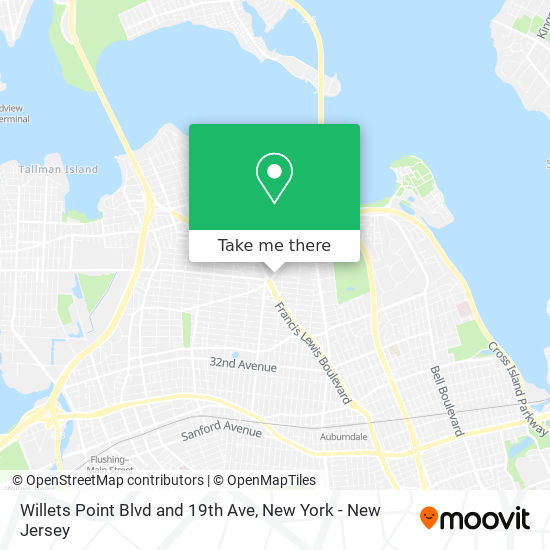 Mapa de Willets Point Blvd and 19th Ave