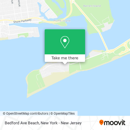 Bedford Ave Beach map