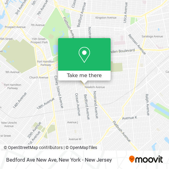 Mapa de Bedford Ave New Ave