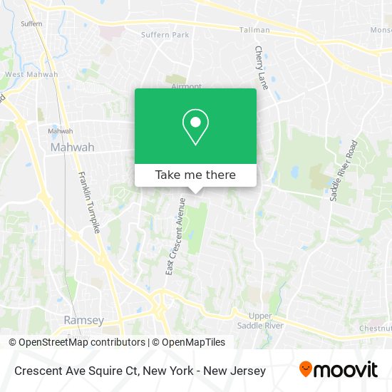 Mapa de Crescent Ave Squire Ct