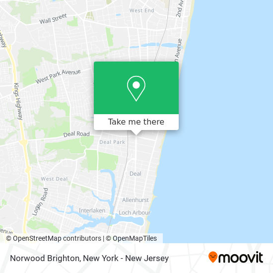 Norwood Brighton map