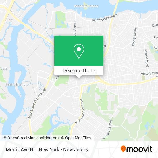 Merrill Ave Hill map