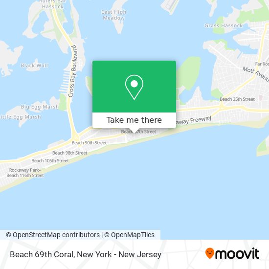 Beach 69th Coral map