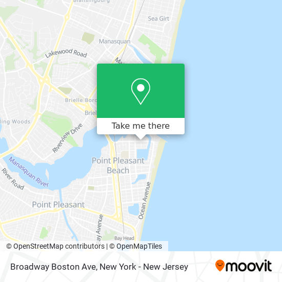 Mapa de Broadway Boston Ave