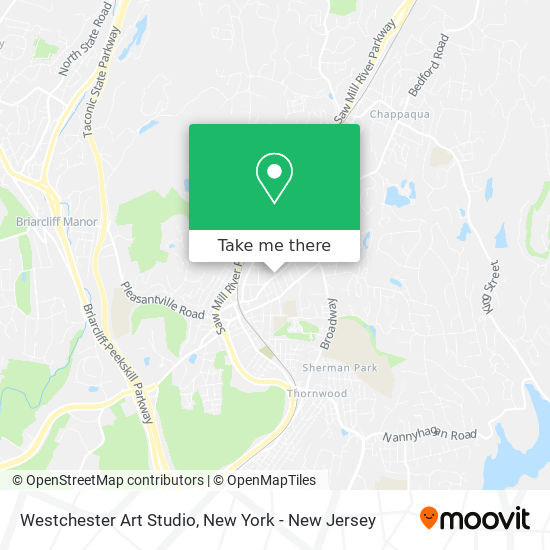 Westchester Art Studio map