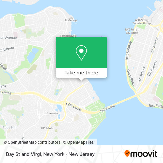 Bay St and Virgi map