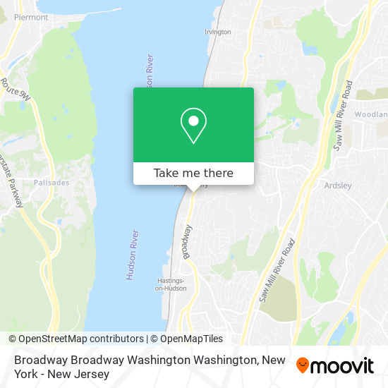 Mapa de Broadway Broadway Washington Washington