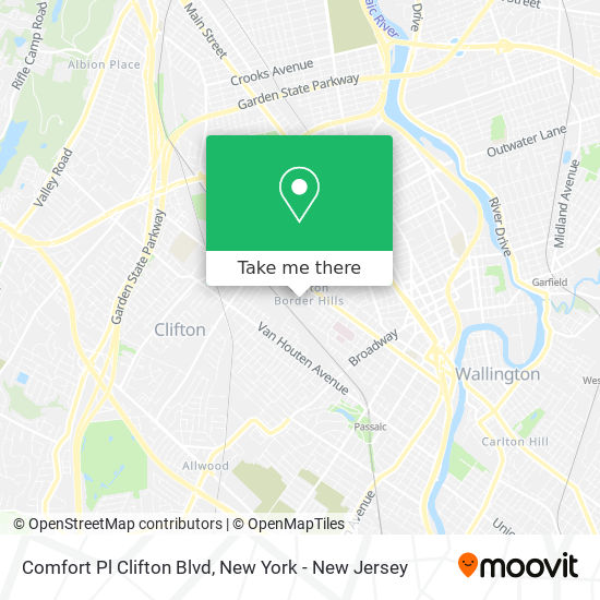 Comfort Pl Clifton Blvd map