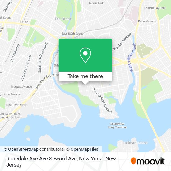Mapa de Rosedale Ave Ave Seward Ave