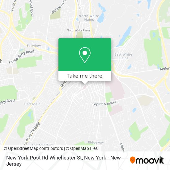 Mapa de New York Post Rd Winchester St