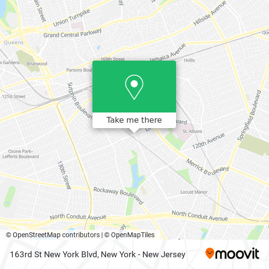 Mapa de 163rd St New York Blvd