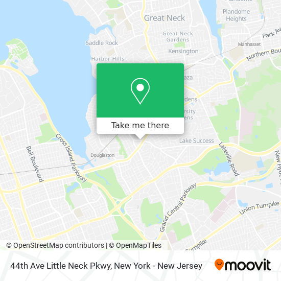 Mapa de 44th Ave Little Neck Pkwy