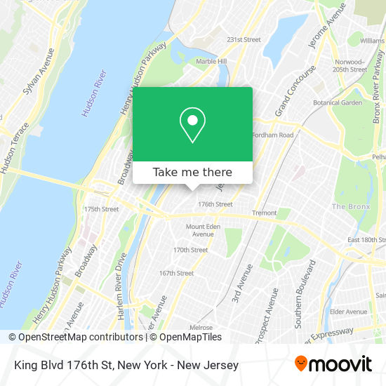 King Blvd 176th St map