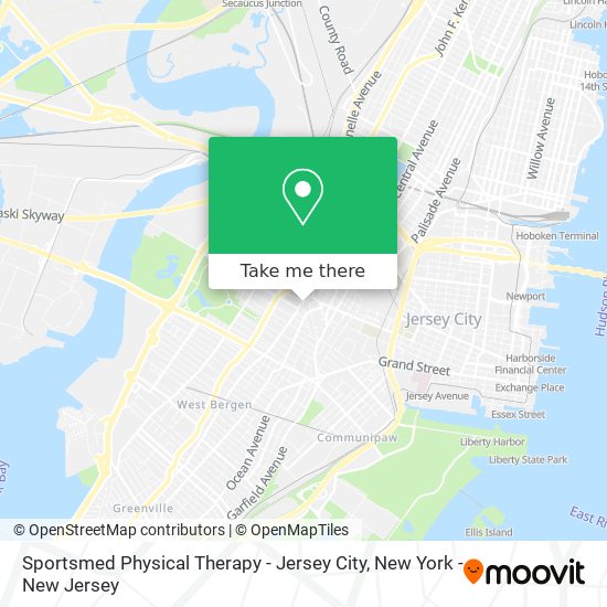 Mapa de Sportsmed Physical Therapy - Jersey City