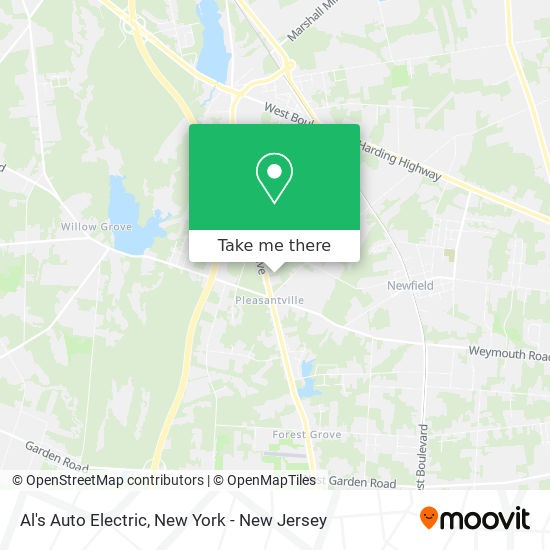 Al's Auto Electric map