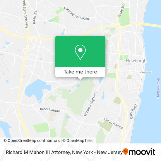 Richard M Mahon III Attorney map