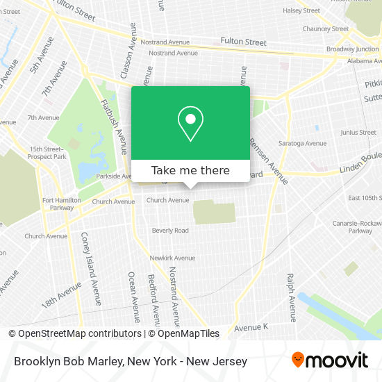 Mapa de Brooklyn Bob Marley