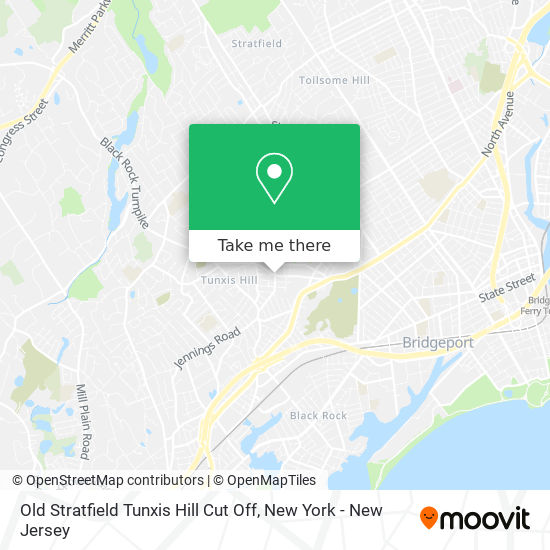 Mapa de Old Stratfield Tunxis Hill Cut Off