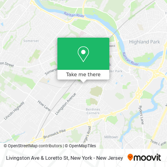 Livingston Ave & Loretto St map