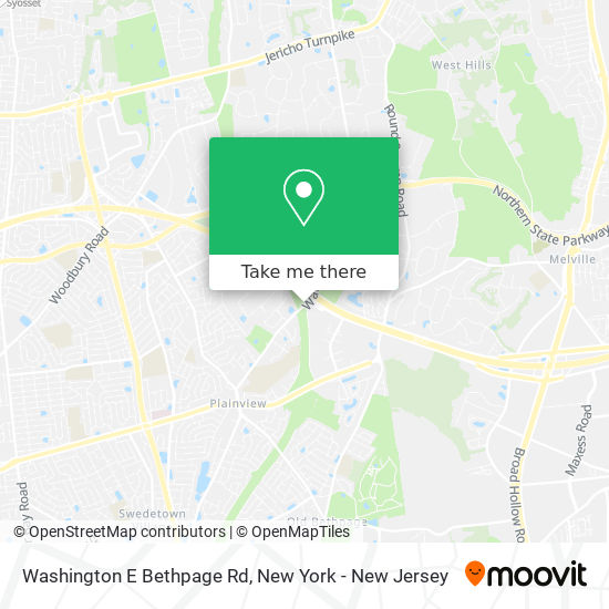 Washington E Bethpage Rd map