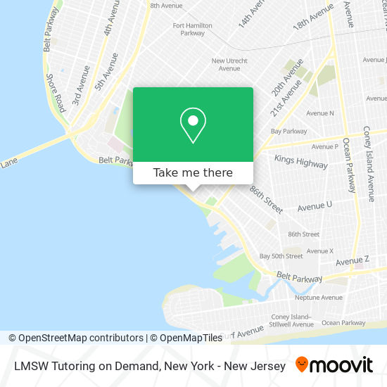 Mapa de LMSW Tutoring on Demand