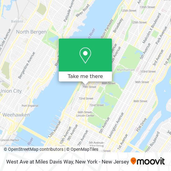Mapa de West Ave at Miles Davis Way