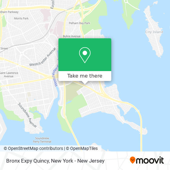 Mapa de Bronx Expy Quincy