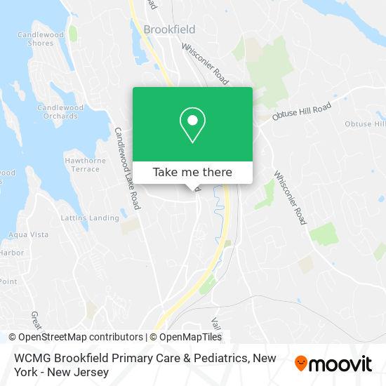 WCMG Brookfield Primary Care & Pediatrics map