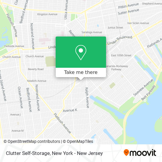 Mapa de Clutter Self-Storage