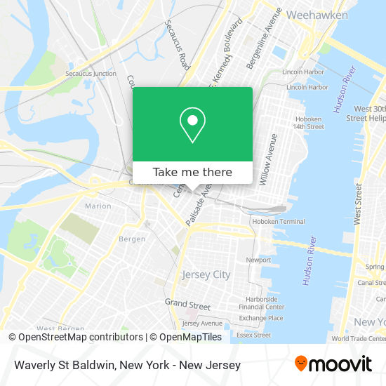 Mapa de Waverly St Baldwin