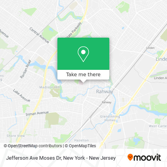 Mapa de Jefferson Ave Moses Dr