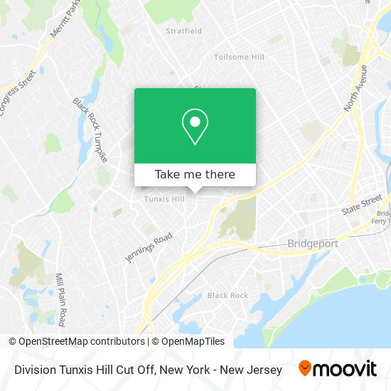 Division Tunxis Hill Cut Off map