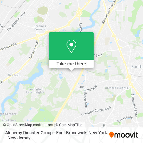 Alchemy Disaster Group - East Brunswick map
