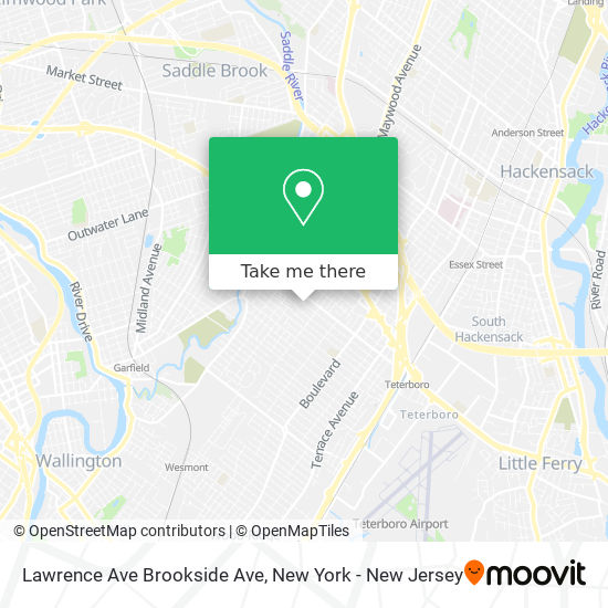 Mapa de Lawrence Ave Brookside Ave