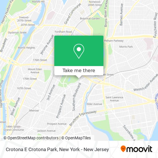 Mapa de Crotona E Crotona Park