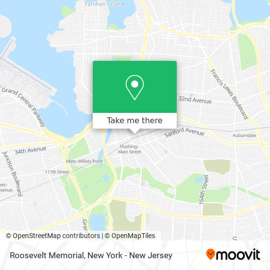 Roosevelt Memorial map