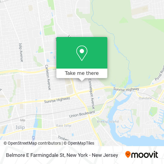 Belmore E Farmingdale St map