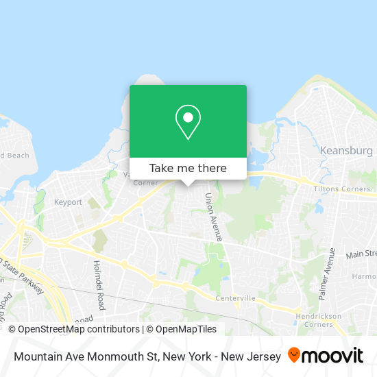 Mapa de Mountain Ave Monmouth St