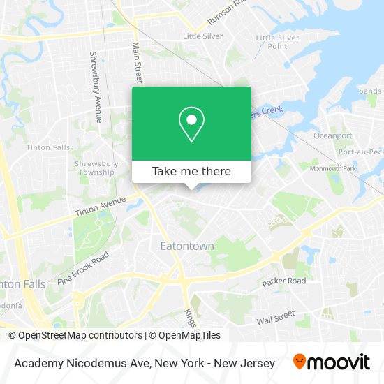 Academy Nicodemus Ave map