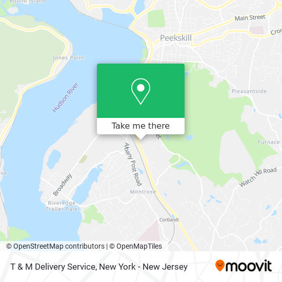 T & M Delivery Service map