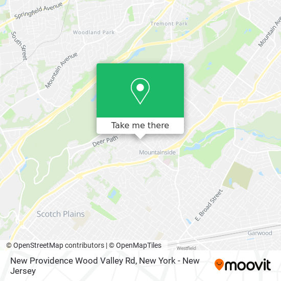 New Providence Wood Valley Rd map