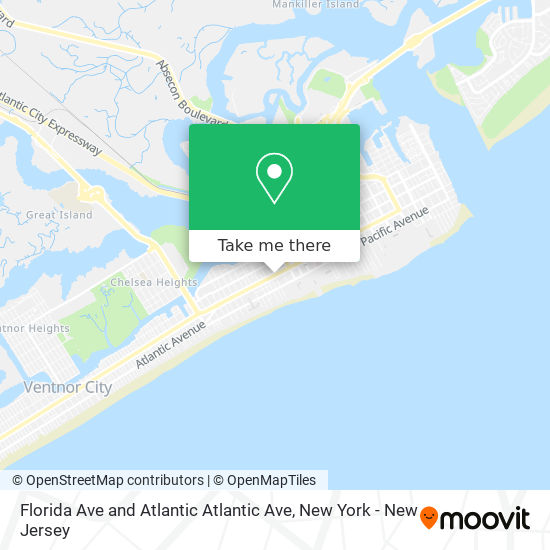 Mapa de Florida Ave and Atlantic Atlantic Ave
