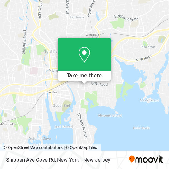 Mapa de Shippan Ave Cove Rd