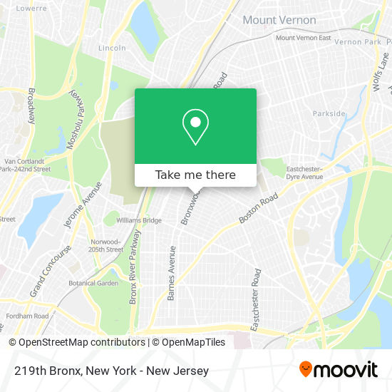 Mapa de 219th Bronx