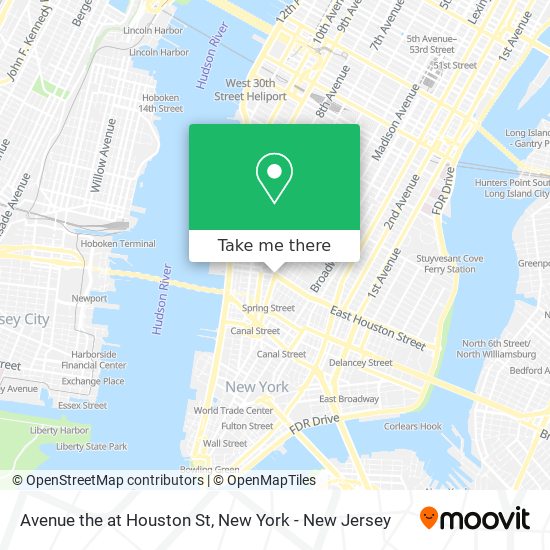 Avenue the at Houston St map
