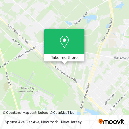 Mapa de Spruce Ave Gar Ave